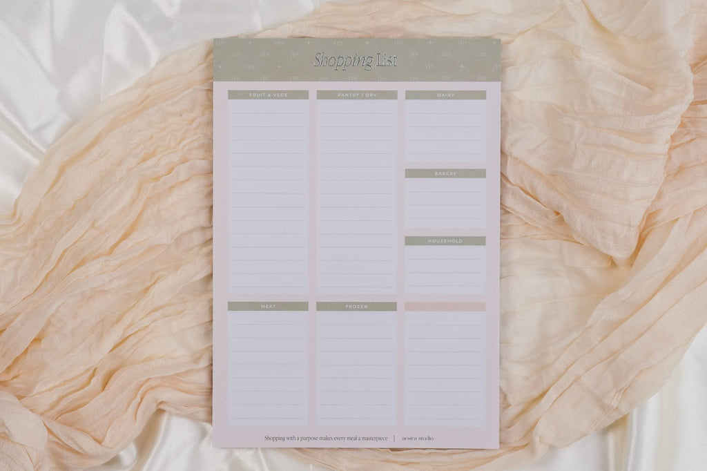 A5 Tear-off Magnetic Shopping List Pad